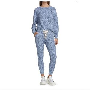n:philanthropy Sela Animal Print Sweatshirt & Mila Lace-Up Joggers Set